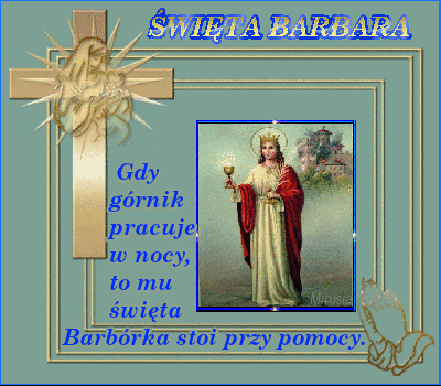 Błękitna kartka święta Barbara